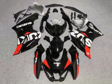 2017-2024 Suzuki GSXR1000 Motorcycle Fairings - Black Red White UK