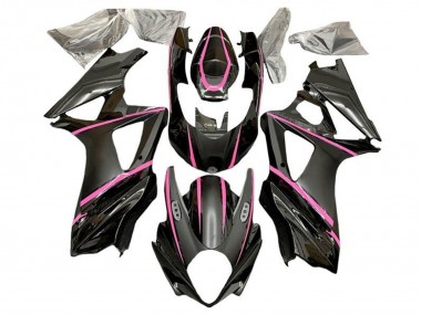 2007-2008 Suzuki GSXR 1000 Motorcycle Fairings - Matte Black Pink UK