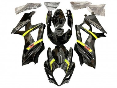 2007-2008 Suzuki GSXR 1000 Motorcycle Fairings - Black Yellow Red Grey UK