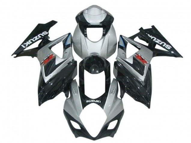 2007-2008 Suzuki GSXR 1000 Motorcycle Fairings - Grey Glossy Black Red White UK