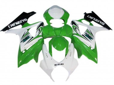 2007-2008 Suzuki GSXR 1000 Motorcycle Fairing - White Green Black UK