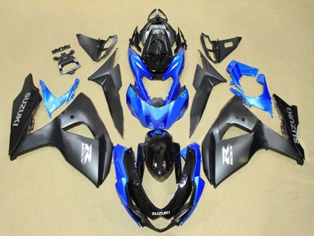 2009-2016 Suzuki GSXR 1000 Motorcycle Fairings - Matte Black Blue Glossy Black Grey UK