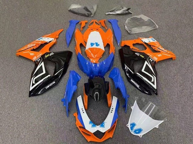 2009-2016 Suzuki GSXR 1000 Motorcycle Fairings - Orange Blue Black UK