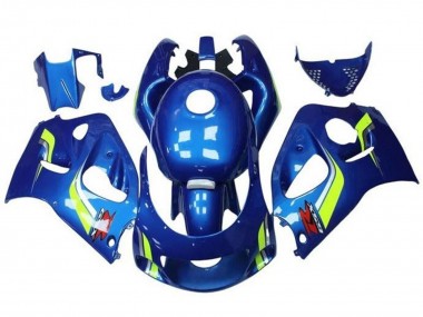 1996-2000 Suzuki GSXR 600 / GSXR 750 Motorcycle Fairings - Blue Yellow White UK