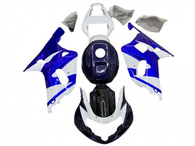 2001-2003 Suzuki GSXR 600 / GSXR 750 Motorcycle Fairings - White Blue Black UK