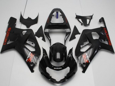 2001-2003 Suzuki GSXR 600 / GSXR 750 Motorcycle Fairings - Glossy Black Red UK