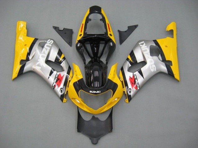 2001-2003 Suzuki GSXR 600 / GSXR 750 Motorcycle Fairings - Yellow Silver Glossy Black Red UK