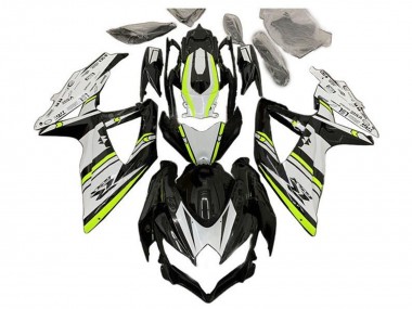 2008-2010 Suzuki GSXR 600 / GSXR 750 Motorcycle Fairings - White Green Glossy Black UK