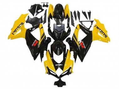2008-2010 Suzuki GSXR 600 / GSXR 750 Motorcycle Fairings - Yellow Glossy Black Red UK
