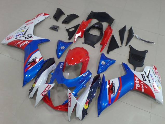 2011-2024 Suzuki GSXR 600 / GSXR 750 Motorcycle Fairings - Blue Red White UK