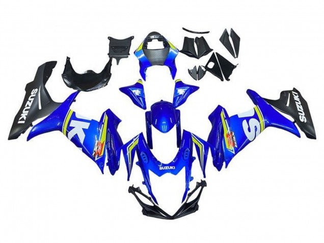 2011-2024 Suzuki GSXR 600 / GSXR 750 Motorcycle Fairings - White Blue Yellow Black UK