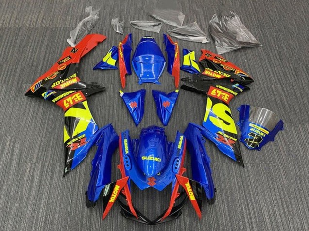 2011-2024 Suzuki GSXR 600 / GSXR 750 Motorcycle Fairings - Blue Red Yellow Black UK