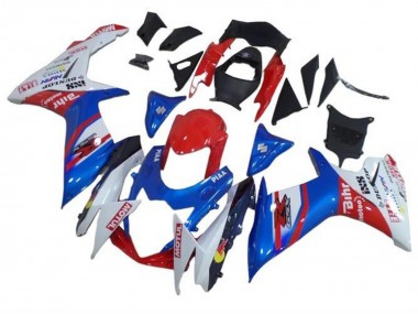 2011-2024 Suzuki GSXR 600 / GSXR 750 Motorcycle Fairings - Blue White Red Motul UK