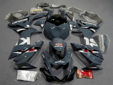 2011-2024 Suzuki GSXR 600 / GSXR 750 Motorcycle Fairings - Dark Nardo Grey White Black Red Motul UK