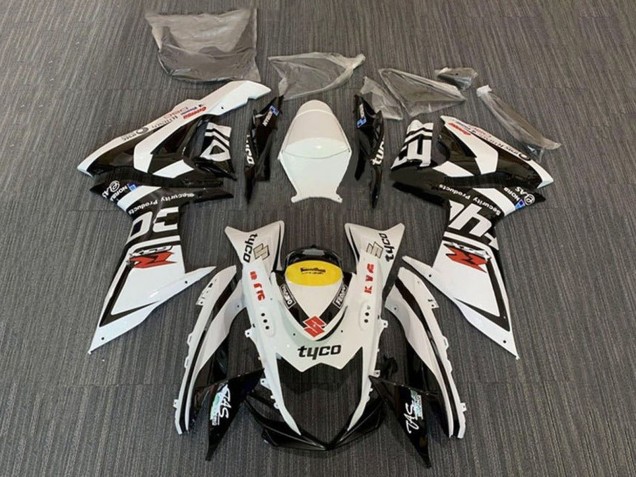 2011-2024 Suzuki GSXR 600 / GSXR 750 Motorcycle Fairings - White Black Yellow Red Tyco UK