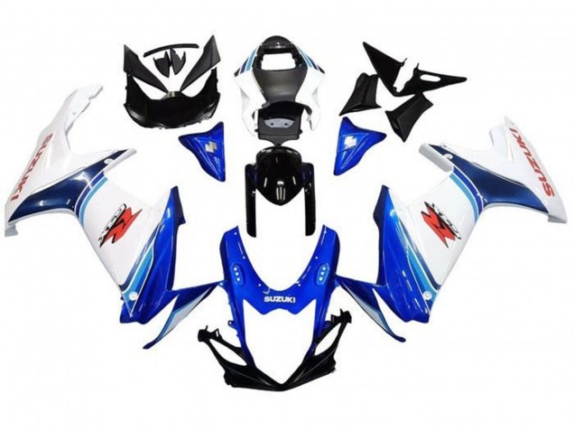 2011-2024 Suzuki GSXR 600 / GSXR 750 Motorcycle Fairings - White Blue Glossy Black Red UK