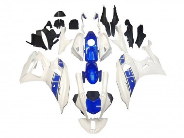 2021-2024 Yamaha YZF R7 Motorcycle Fairings - White Blue Stripe UK