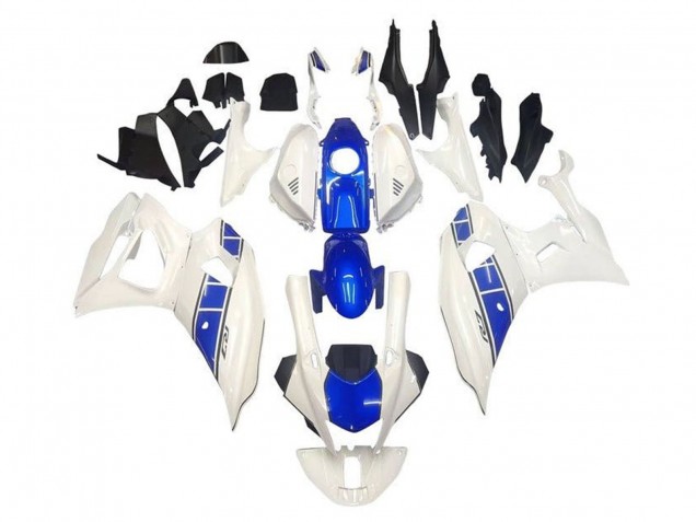 2021-2024 Yamaha YZF R7 Motorcycle Fairings - White Blue Stripe UK