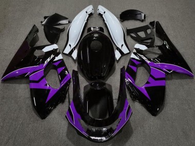 1996-2007 Yamaha YZF600R Thundercat Motorcycle Fairings - Glossy Black Purple White UK