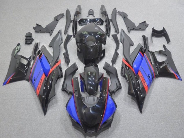 2019-2021 Yamaha YZF R3/R25 Motorcycle Fairings - Blue Red Glossy Black UK