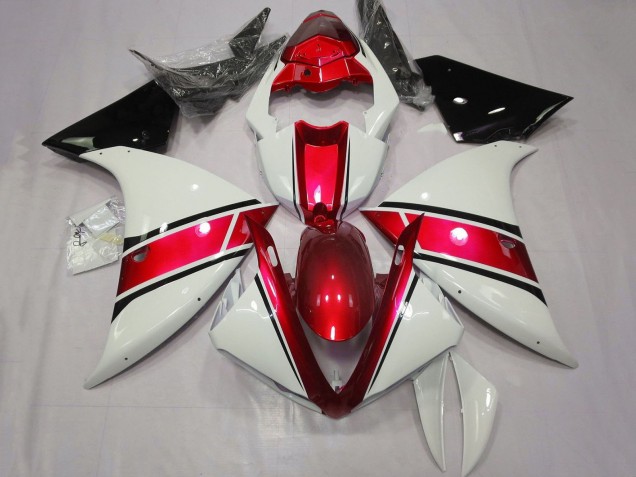 2009-2011 Yamaha YZF 1000 R1 Motorcycle Fairing - White Red Black UK