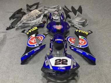 2015-2019 Yamaha YZF 1000 R1 Motorcycle Fairings - Blue White Black Red Pata 22 UK