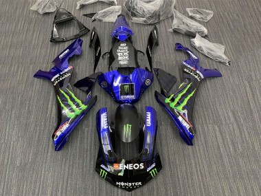 2015-2019 Yamaha YZF 1000 R1 Motorcycle Fairings - Blue Black Monster ENEOS UK
