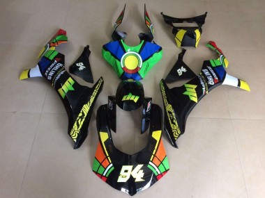 2015-2019 Yamaha YZF 1000 R1 Motorcycle Fairings - Green Blue Yellow Black Red Color Wheel 94 UK