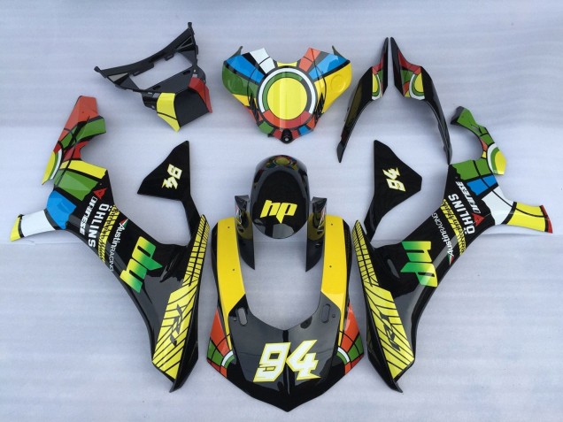 2020-2025 Yamaha YZF 1000 R1 Motorcycle Fairings - White Blue Green Yellow Black Color Wheel 94 UK