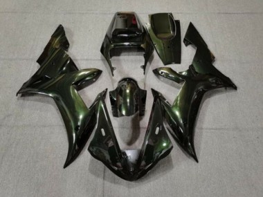 2002-2003 Yamaha YZF 1000 R1 Motorcycle Fairings - Dark Green Chameleon UK
