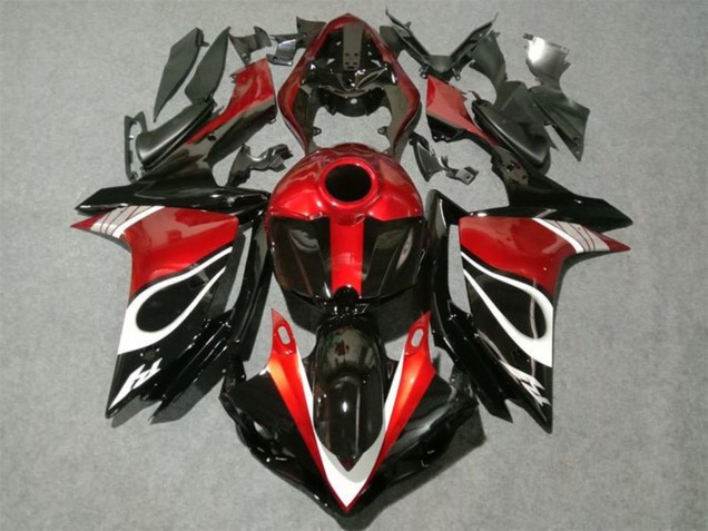 2007-2008 Yamaha YZF 1000 R1 Motorcycle Fairings - Red White Black UK