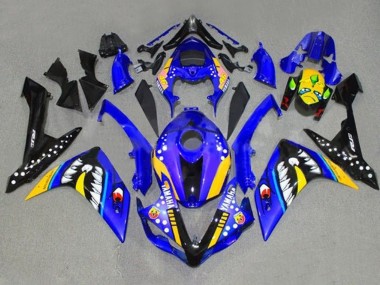 2007-2008 Yamaha YZF 1000 R1 Motorcycle Fairings - Blue Yellow Black Shark UK