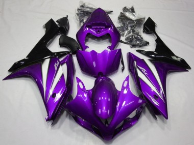 2007-2008 Yamaha YZF 1000 R1 Motorcycle Fairings - Purple White Black UK