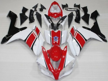 2007-2008 Yamaha YZF 1000 R1 Motorcycle Fairings - White Red Black UK