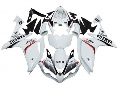 2007-2008 Yamaha YZF 1000 R1 Motorcycle Fairings - White Red Black Stripe M1 UK