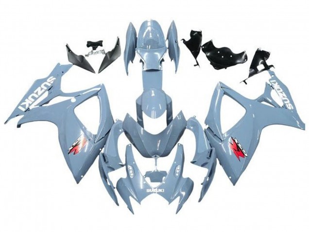 2006-2007 Suzuki GSXR 600 / GSXR 750 Motorcycle Fairings - Blue Grey White Red UK