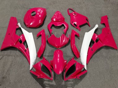 2006-2007 Yamaha YZF R6 Motorcycle Fairings - Red White UK