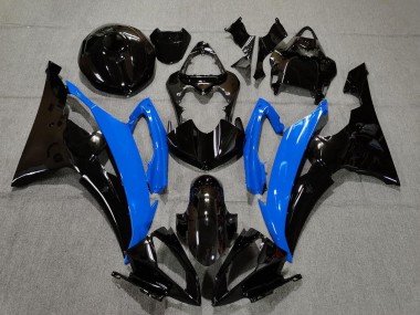 2008-2016 Yamaha YZF R6 Motorcycle Fairings - Blue Glossy Black UK