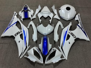 2008-2016 Yamaha YZF R6 Bike Fairings - White Blue UK