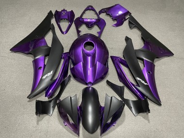 2008-2016 Yamaha YZF R6 Motorcycle Fairing - Purple Matte Black UK