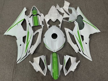2008-2016 Yamaha YZF R6 Motorcycle Fairing - White Green UK