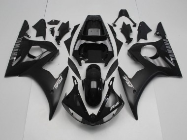 2005 Yamaha YZF R6 Motorcycle Fairings - Glossy Black Matte Black Silver UK