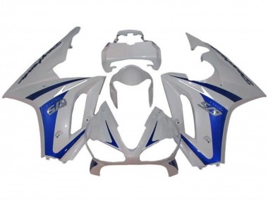 2009-2012 Triumph Daytona 675 Triple Motorcycle Fairings - White Blue UK