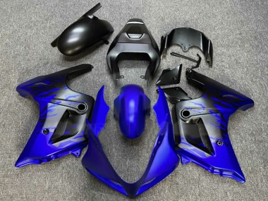 2003-2013 Suzuki SV650 Motorcycle Fairings - Blue Matte Black Splash UK