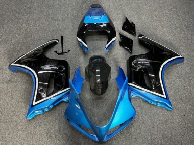 2003-2013 Suzuki SV650 Motorcycle Fairings - Glossy Blue Black UK