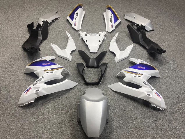 2022-2024 Honda ADV160 Motorcycle Fairings - White Blue HRC UK
