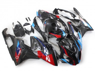 2015-2016 BMW S1000RR Motorcycle Fairings - Blue Red Carbon Fiber UK