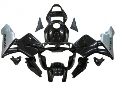 2003-2004 Honda CBR600RR Motorcycle Fairing - Silver Glossy Black UK