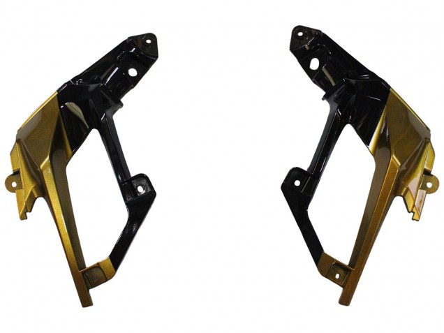 2018-2024 Kawasaki EX400 Motorcycle Fairings - Gold Glossy Black UK