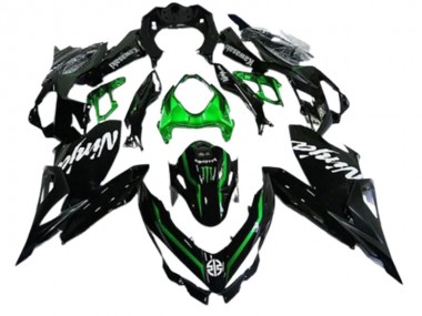 2018-2024 Kawasaki EX400 Motorcycle Fairings - Glossy Black Green Monster UK